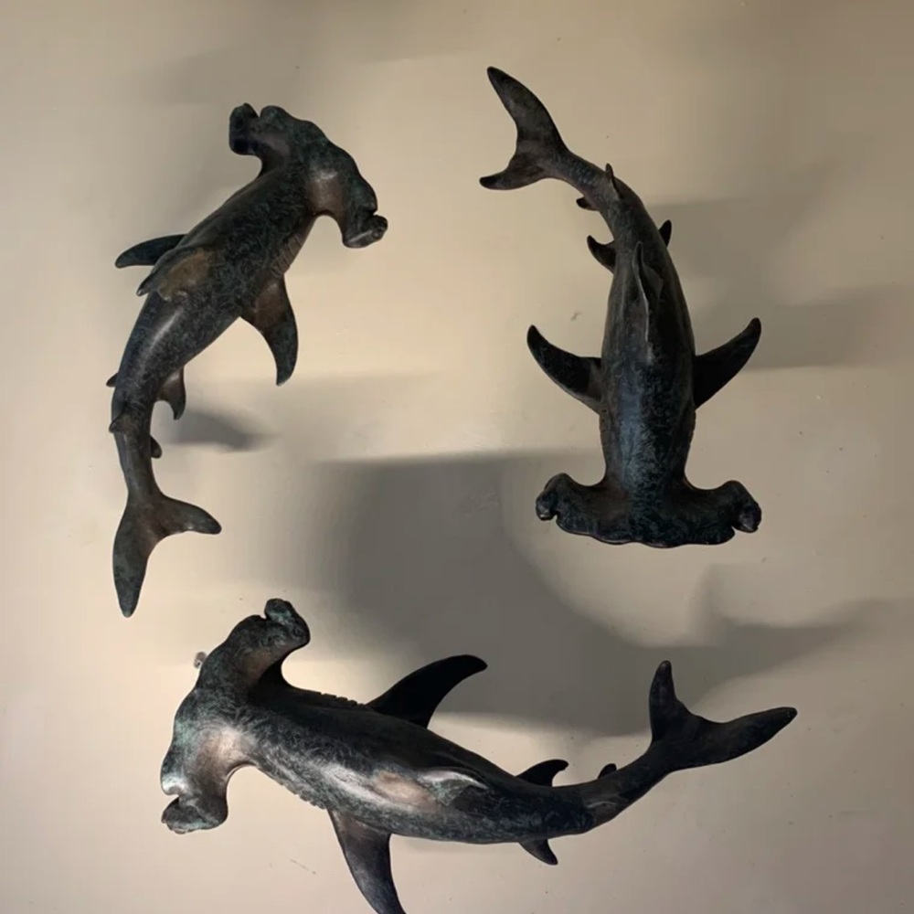 Breakwater Bay 17’7” Acus Hammerhead Shark Statue